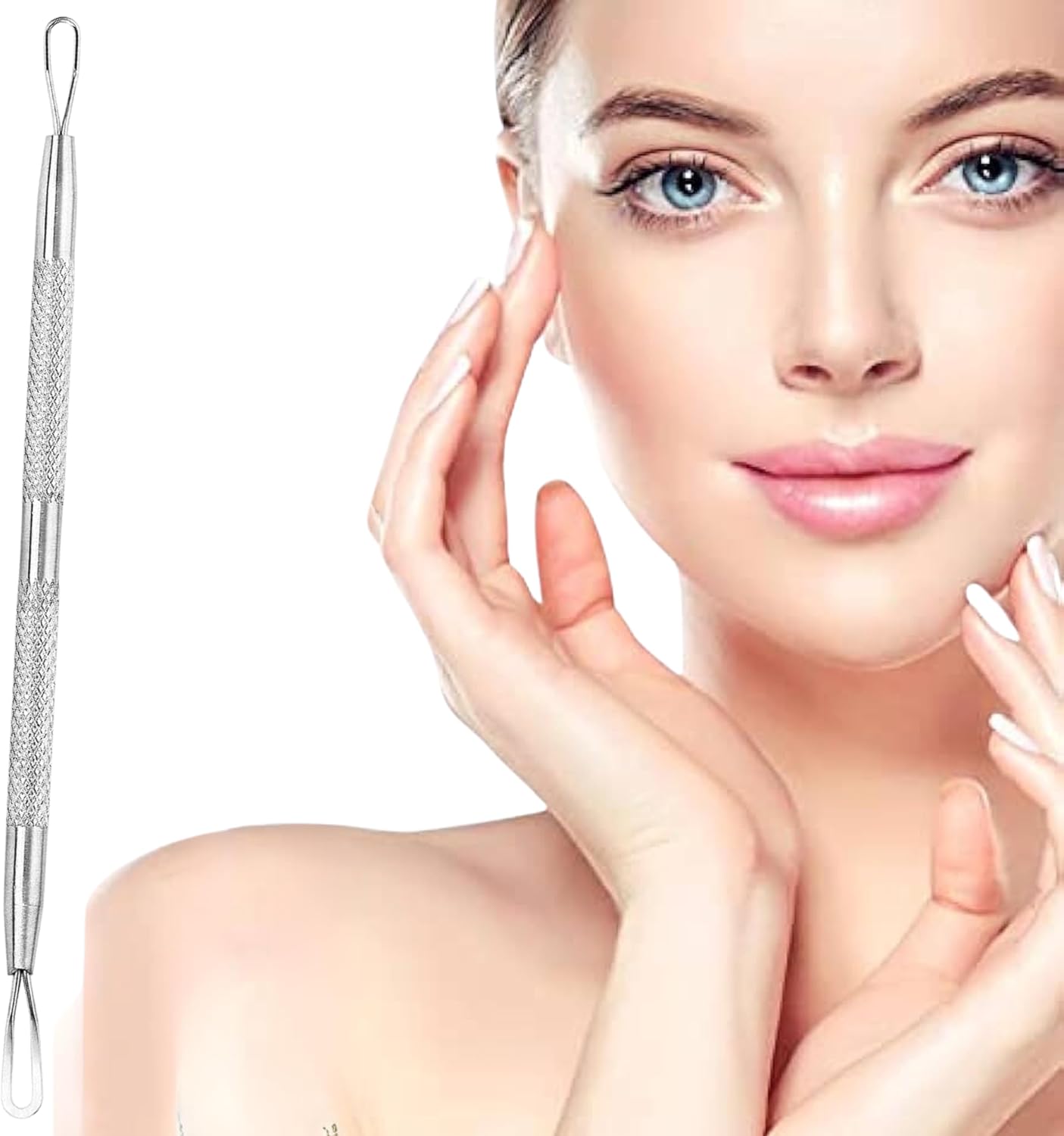 Wishbeauty Anti-Slip Blackhead & Whitehead Remover Tool – Professional Comedone Extractor