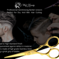 Left Hand Hairdressing Scissors 5 Inch Professional Hair Cutting Scissors and Thinning Shears with Case for Barber Salon - Wishbeautyscissors