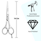 Professional Hair Cutting Scissors -Barber 5.5-inch Razor Edge Shears - Made from Forged Stainless Steel - Wishbeautyscissors