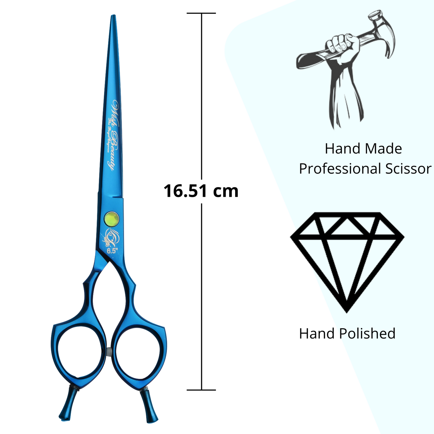 Premium 6.5 Inch Pet Grooming Scissors – Curved Shears for Dogs & Cats