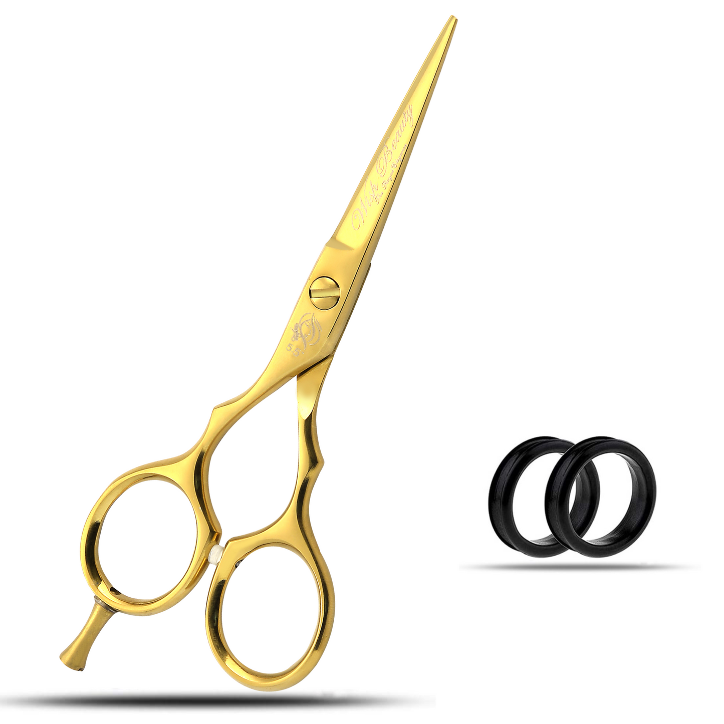 5.5" Left Hand Professional Salon Hair Cutting Scissors and Thinning Shears - Perfect for Left-handed Hairdresser - Wishbeautyscissors