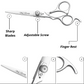 Hairdressing Left Handed Scissors 5 Inch Professional Hair Cutting Scissors and Thinning Shears with Case for Barber Salon - Wishbeautyscissors