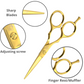 Left Hand Hairdressing Scissors 5 Inch Professional Hair Cutting Scissors and Thinning Shears with Case for Barber Salon - Wishbeautyscissors