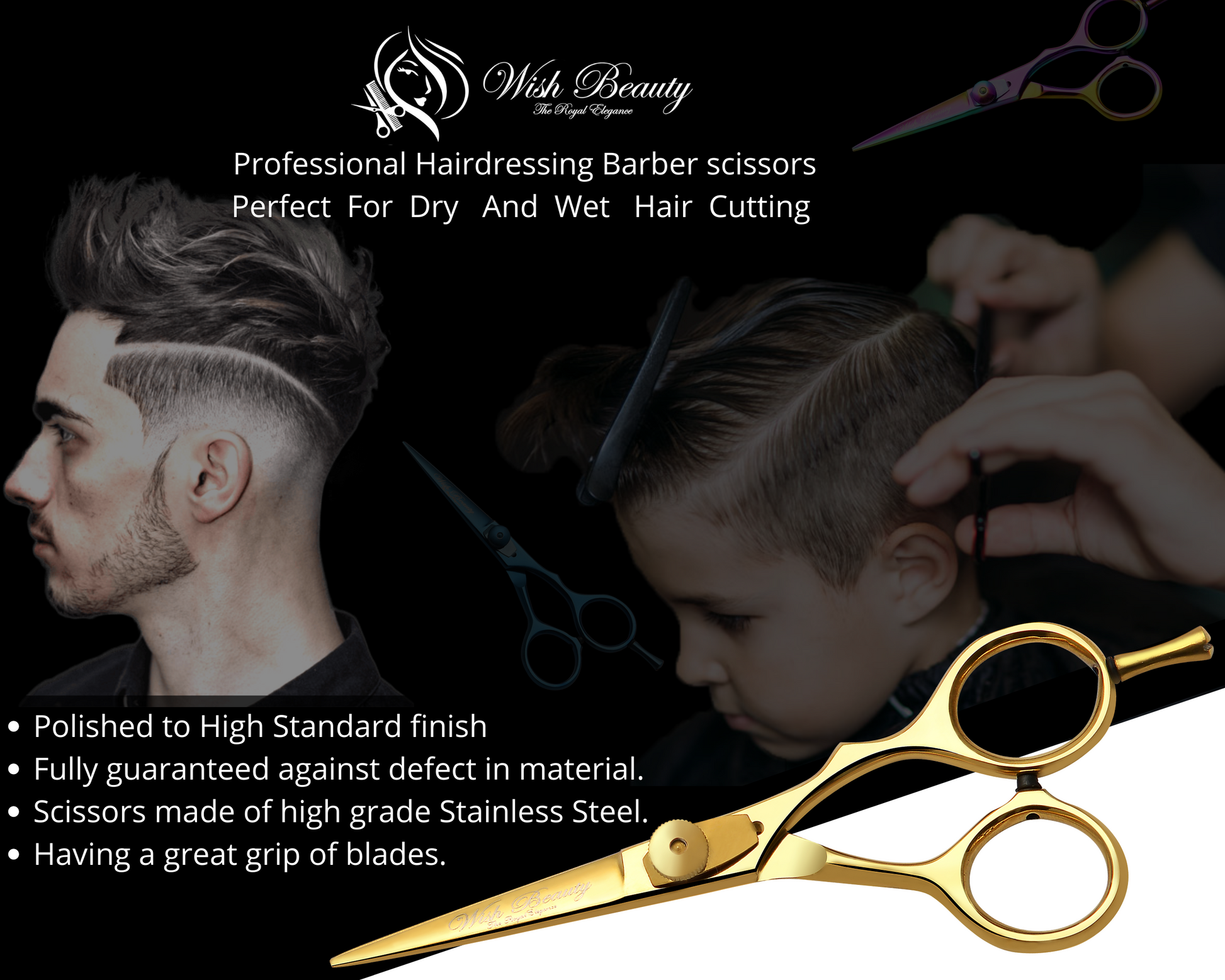 Long barber discount scissors
