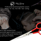 Hairdressing Scissors for Hair Cutting - Stainless Steel 6.5 inch Hair Scissors with Sharp Edge Hair Cutting Scissors - Home, Men, Women - Wishbeautyscissors