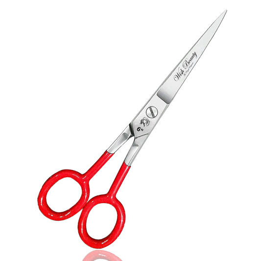 Hairdressing Scissors for Hair Cutting - Stainless Steel 6.5 inch Hair Scissors with Sharp Edge Hair Cutting Scissors - Home, Men, Women - Wishbeautyscissors