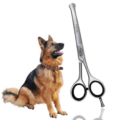 Professional Dog Grooming Shears | Pet Hair Cutting Scissors Set, with Rounded Safety Tips & Sharp  Stainless-Steel Blades. for Body, Paw and Face Trimming - Wishbeautyscissors