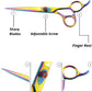 Premium 7.5" Pet Grooming Scissors Set - 4-Piece, Japanese Steel, Precision Tools