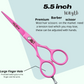 5.5" Left Hand Professional Salon Hair Cutting Scissors and Thinning Shears - Perfect for Left-handed Hairdresser - Wishbeautyscissors