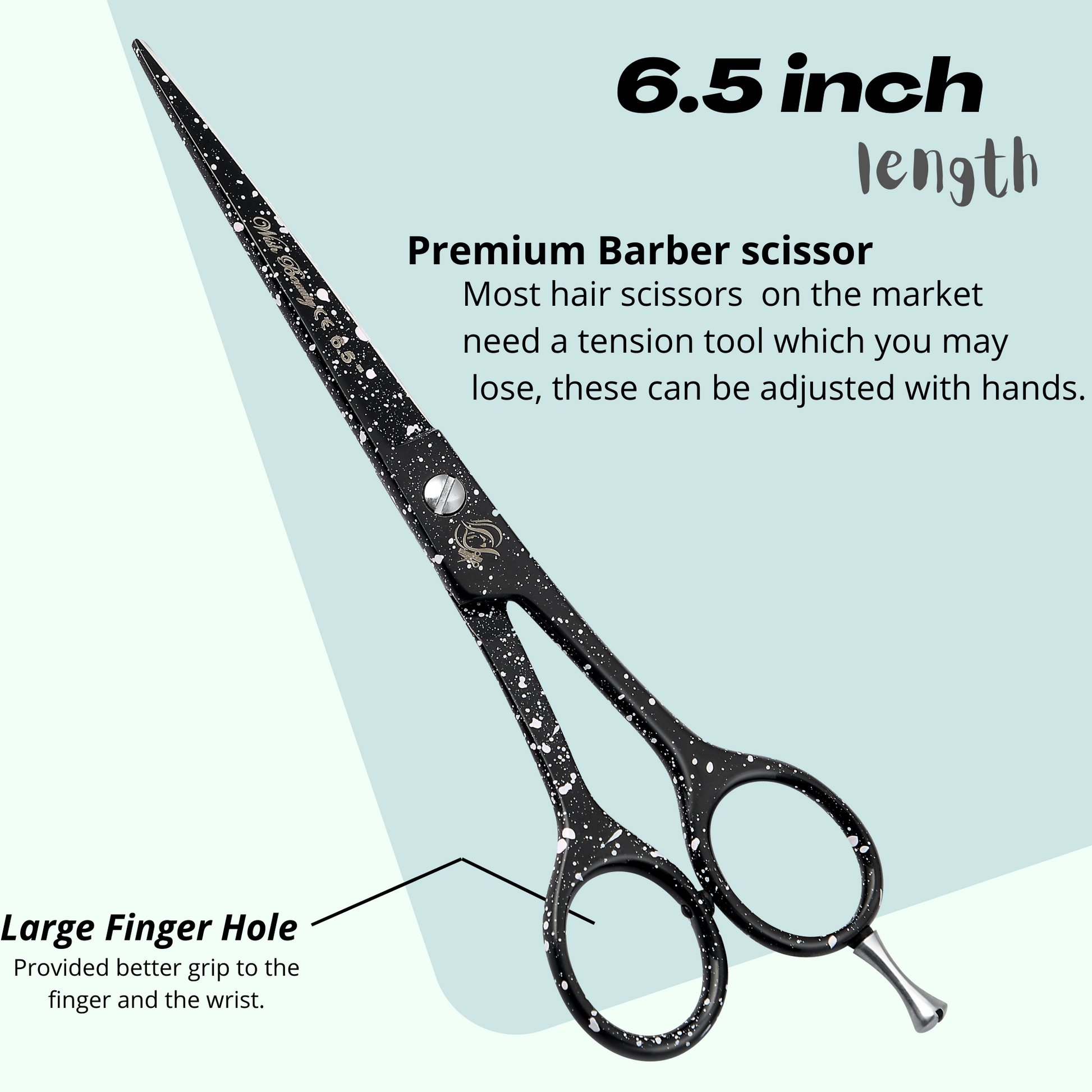 Dotted Hairdressers Scissors 6.5" - Wishbeautyscissors