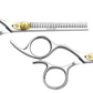 Hair Scissors and Thinning Shears for Professional Hairdressers, 6 Inch Silver Set, Hair Thinning Scissors - Wishbeautyscissors