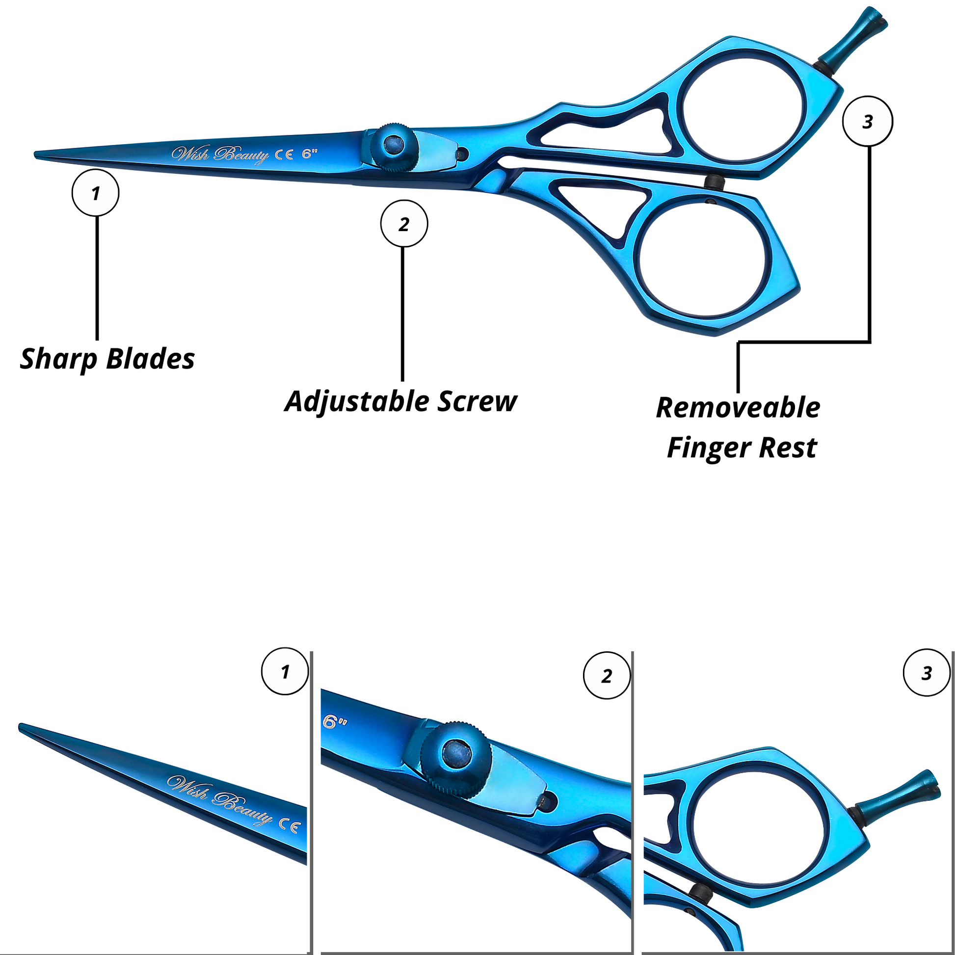 Professional Hairdressing Scissors Barber Salon Hair Cutting Sharp Razr Shear UK - Wishbeautyscissors