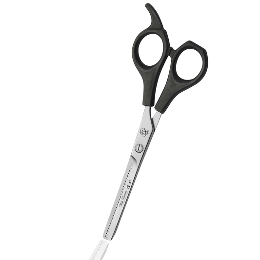 Black Handle Thinning Scissors 6" - Wishbeautyscissors