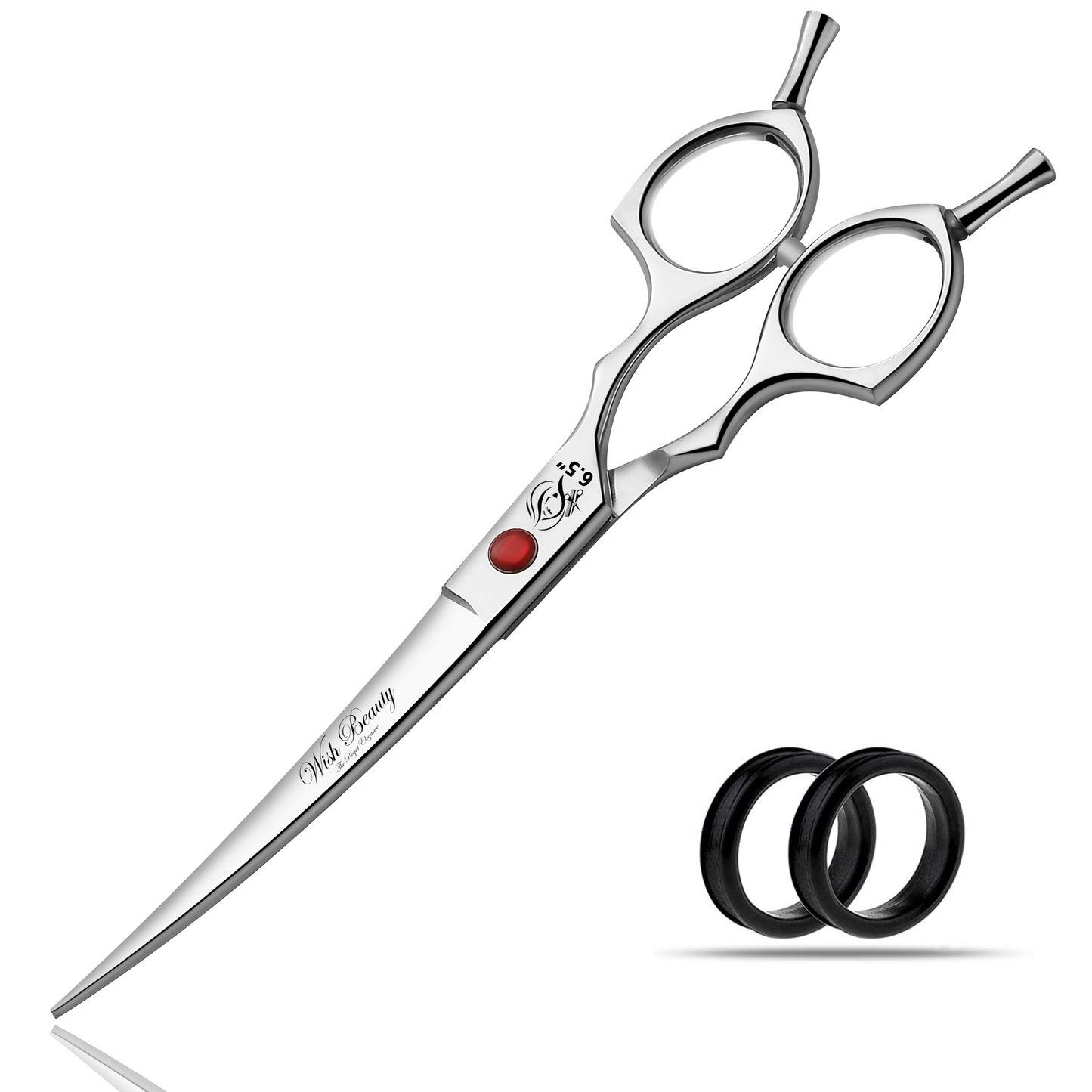 Premium 6.5 Inch Pet Grooming Scissors – Curved Shears for Dogs & Cats