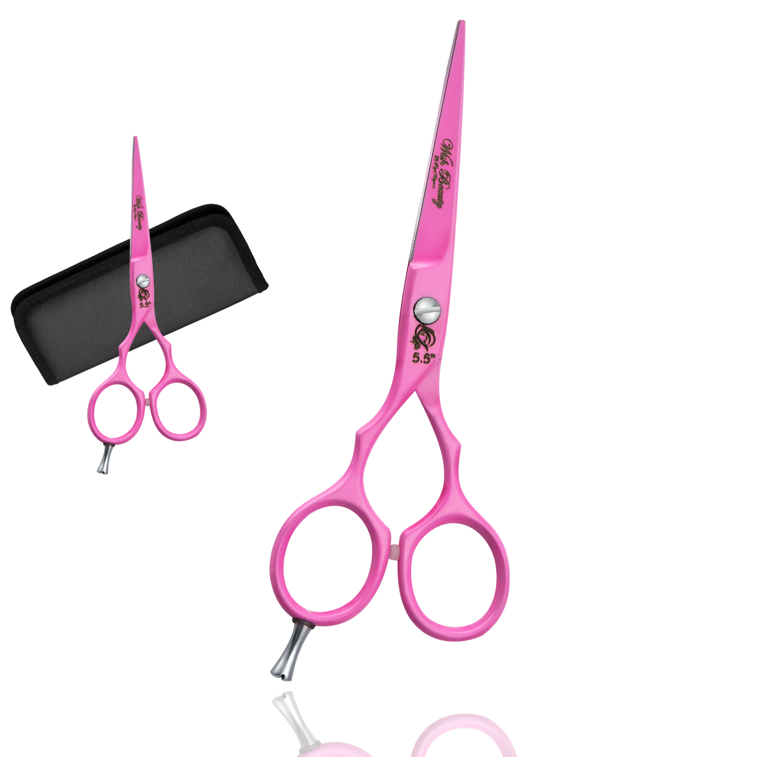 5.5" Left Hand Professional Salon Hair Cutting Scissors and Thinning Shears - Perfect for Left-handed Hairdresser - Wishbeautyscissors