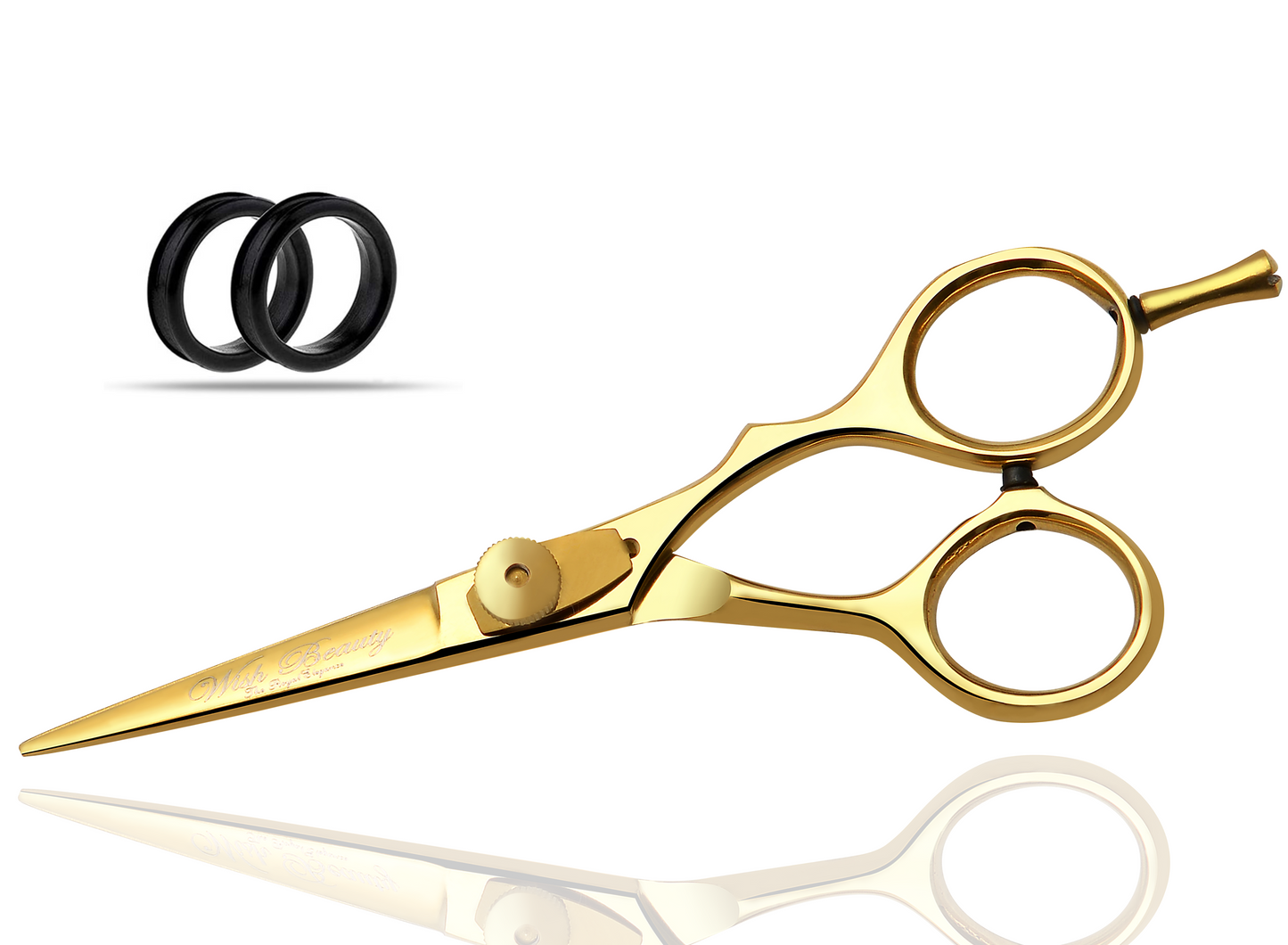 Hairdressing Scissors- 5.5" Barber Salon Hair Scissors Professional- Sharp Stainless Steel - Wishbeautyscissors