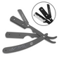 Professional Barber Straight Cut Throat Shaving Razor – Salon Shaver with +10 Replacement Blades