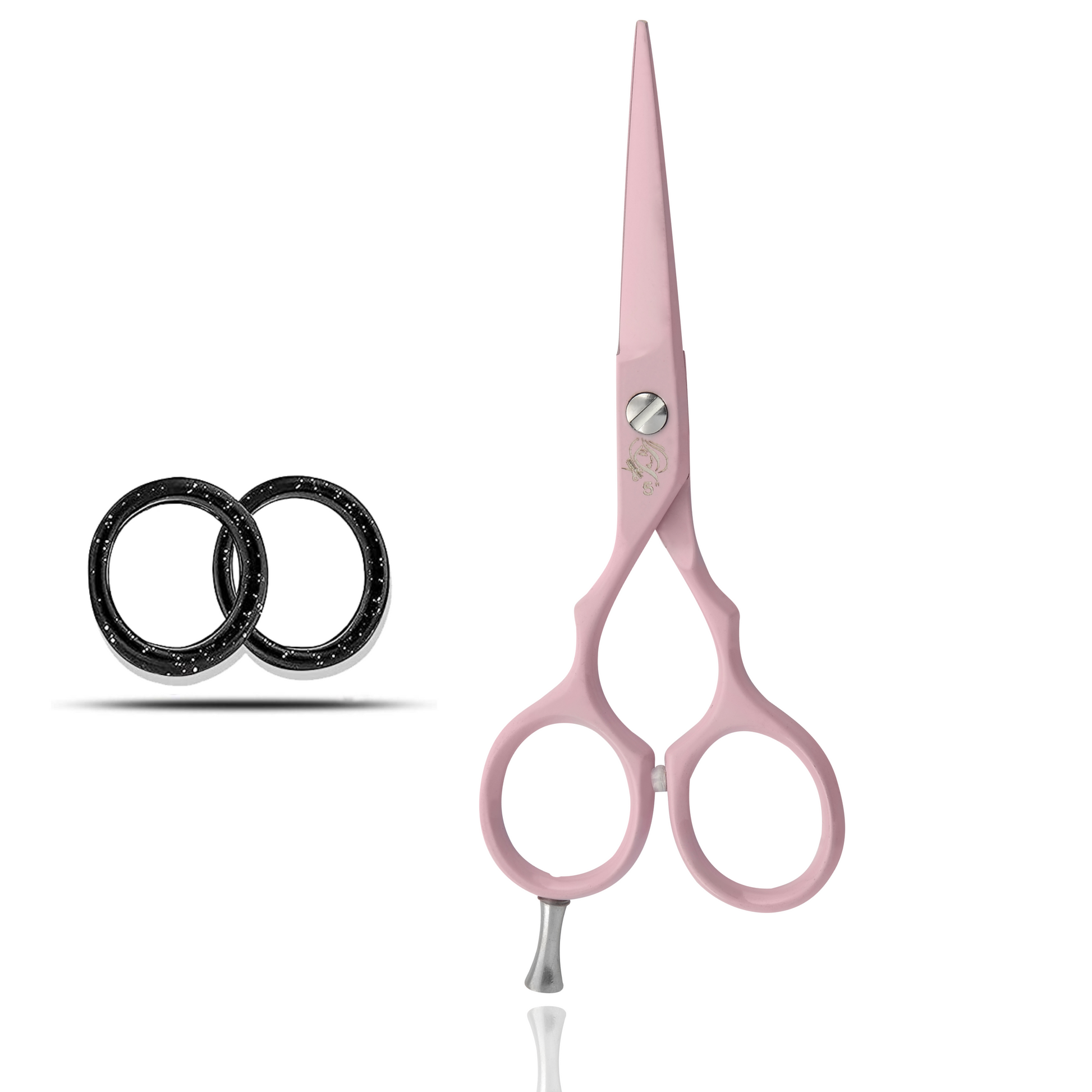 Left Hand Hairdressing Scissors 5 Inch Professional Hair Cutting Scissors and Thinning Shears with Case for Barber Salon - Wishbeautyscissors