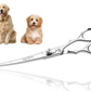 8 inch Pet Grooming Scissors Stainless Steel Cats and Dogs Hair Scissors Up and Down Curved Scissors Sharp Haircut Pet Tool Set - Wishbeautyscissors