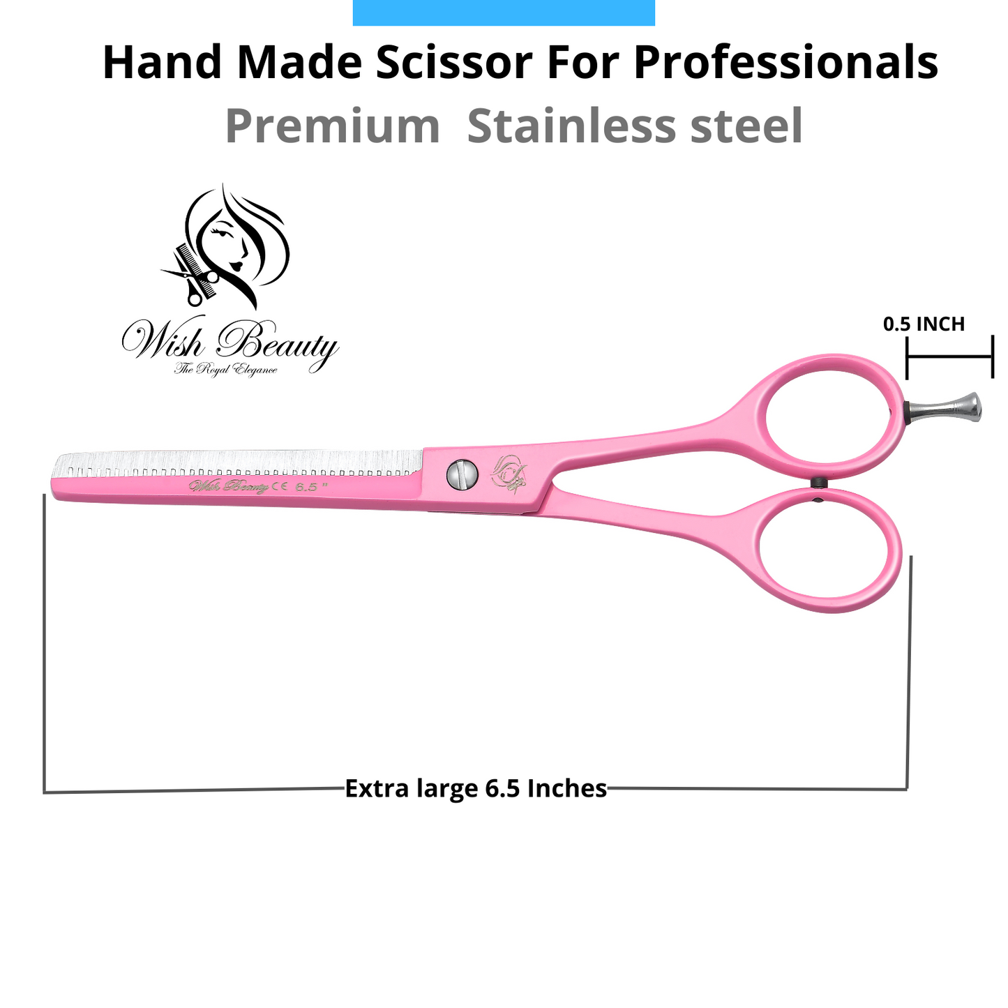 Professional Hairdressing Thinning Scissors 6.5" Barber Salon Hair Cutting Sharp Razor Shear UK - Wishbeautyscissors