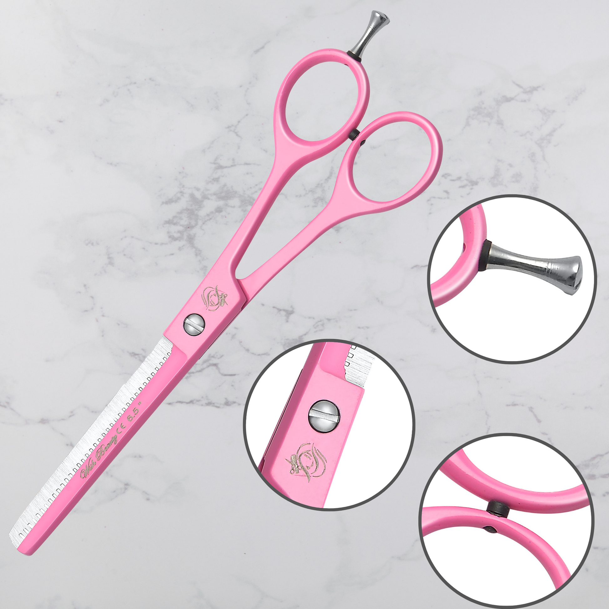 Professional Hairdressing Thinning Scissors 6.5" Barber Salon Hair Cutting Sharp Razor Shear UK - Wishbeautyscissors