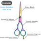 6" Professional Hair Cutting Scissors Japan 440C Steel Thinning Scissor for Men/Women Cutting for Salon/Barber/Home - Wishbeautyscissors
